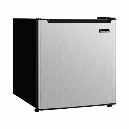 MAGIC CHEF 1.7-Cu.-Ft. 90-Watt Stainless Steel Mini Refrigerator MCAR170STE
